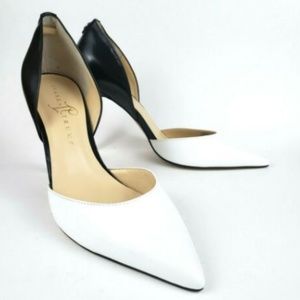 Ivanka Trump D'Orsay High Heels Pumps Black White